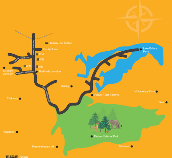 Thekkady Tourist Map