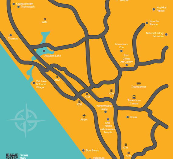 Thiruvananthapuram Tourist Map