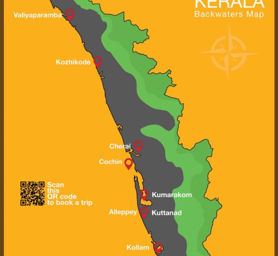 Kerala Backwaters Map