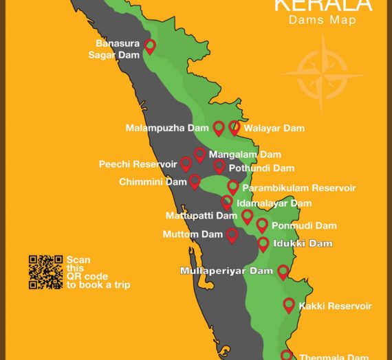 kerala tourist spot map