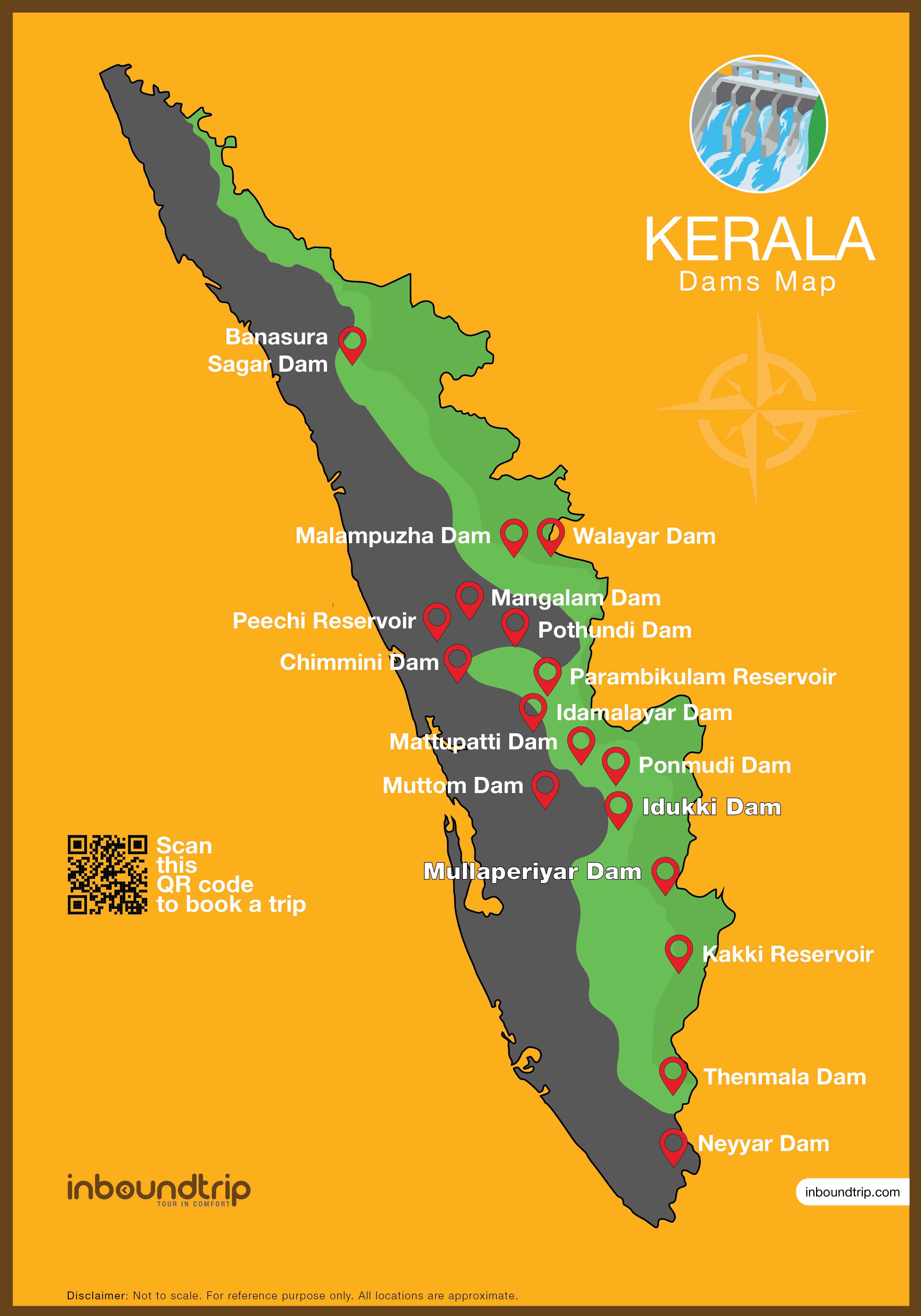 Kerala Dams Map Kerala Taxi Tour Experiences Guides And Tips