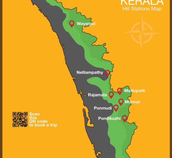 Kerala Hill Stations Map