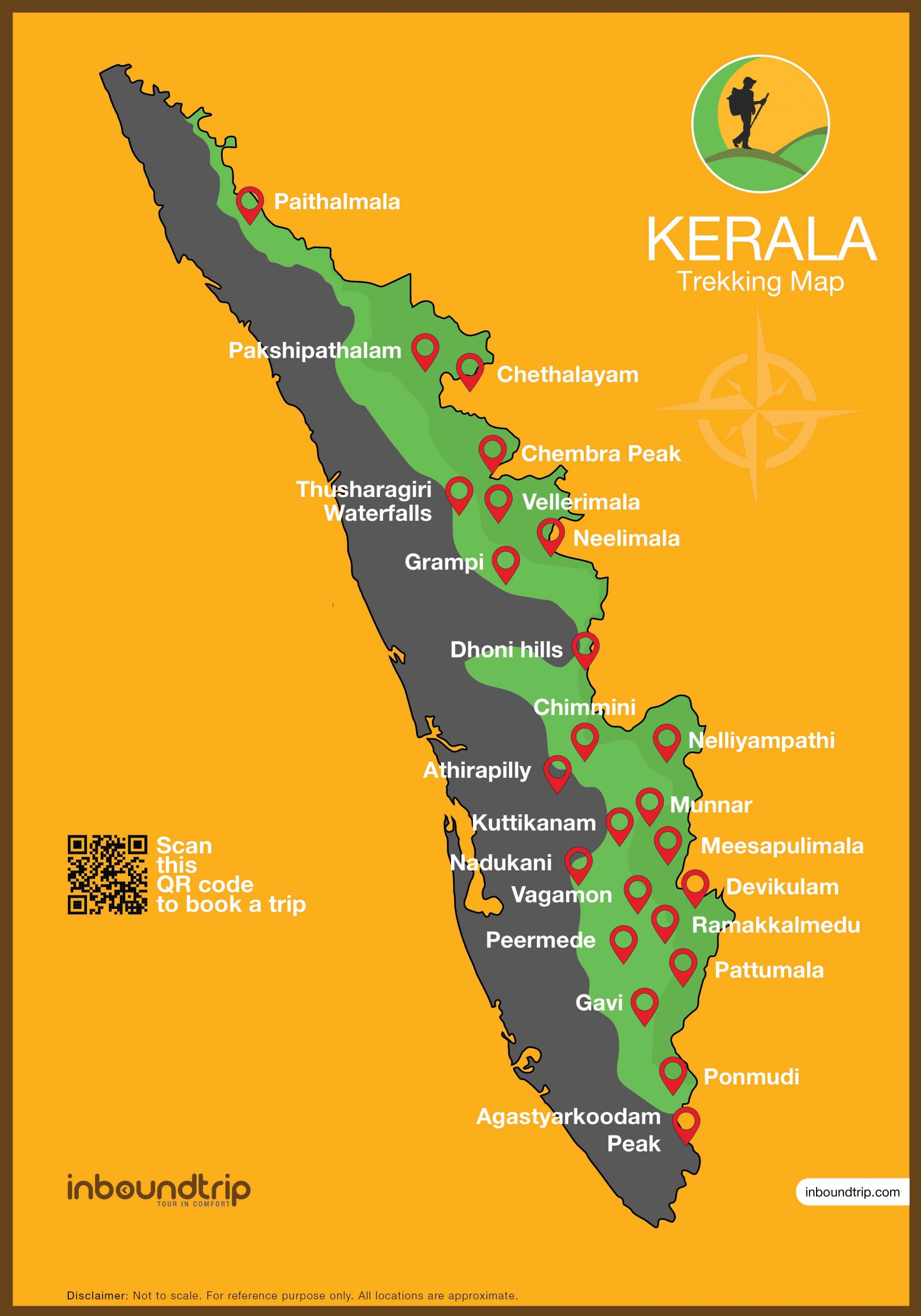 kerala tourist circuit map